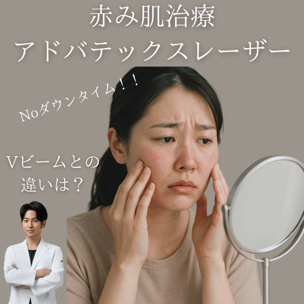 非公開: 今話題の赤み肌治療”アドバテックスレーザー”とは？