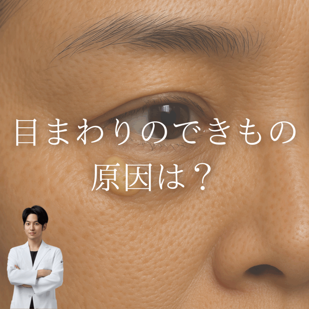 非公開: あなたの目まわりのできもの、原因は？