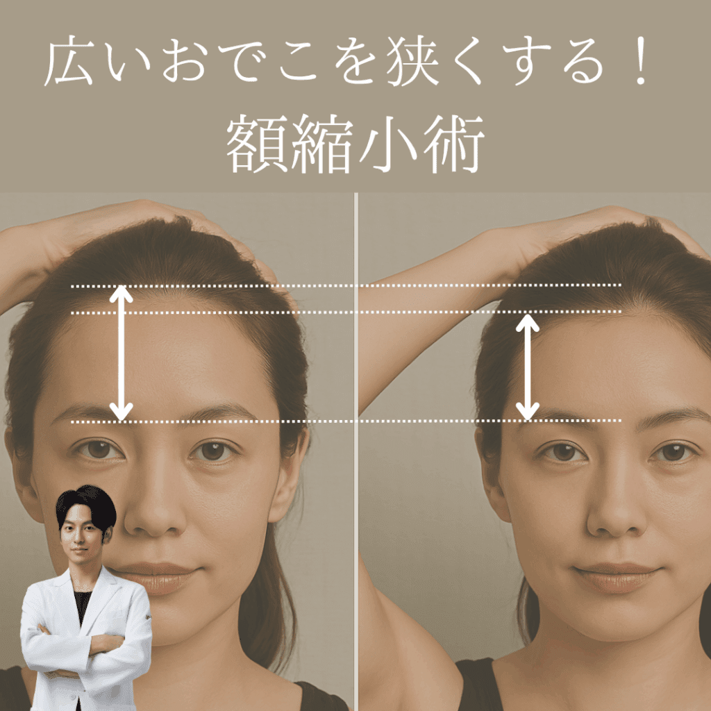 非公開: 広いおでこを狭くする！額縮小術とは