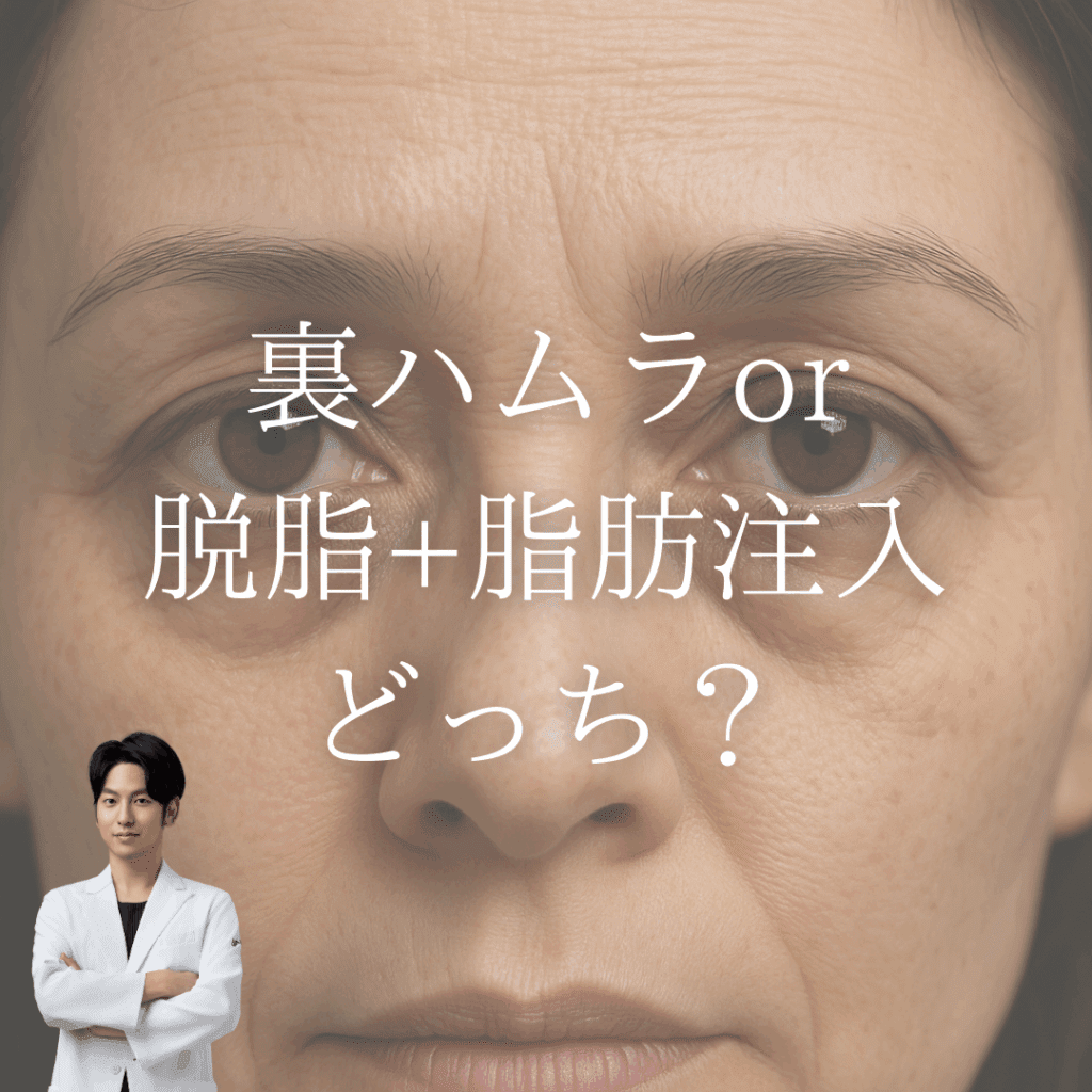非公開: 裏ハムラor脱脂+脂肪注入　どっち？