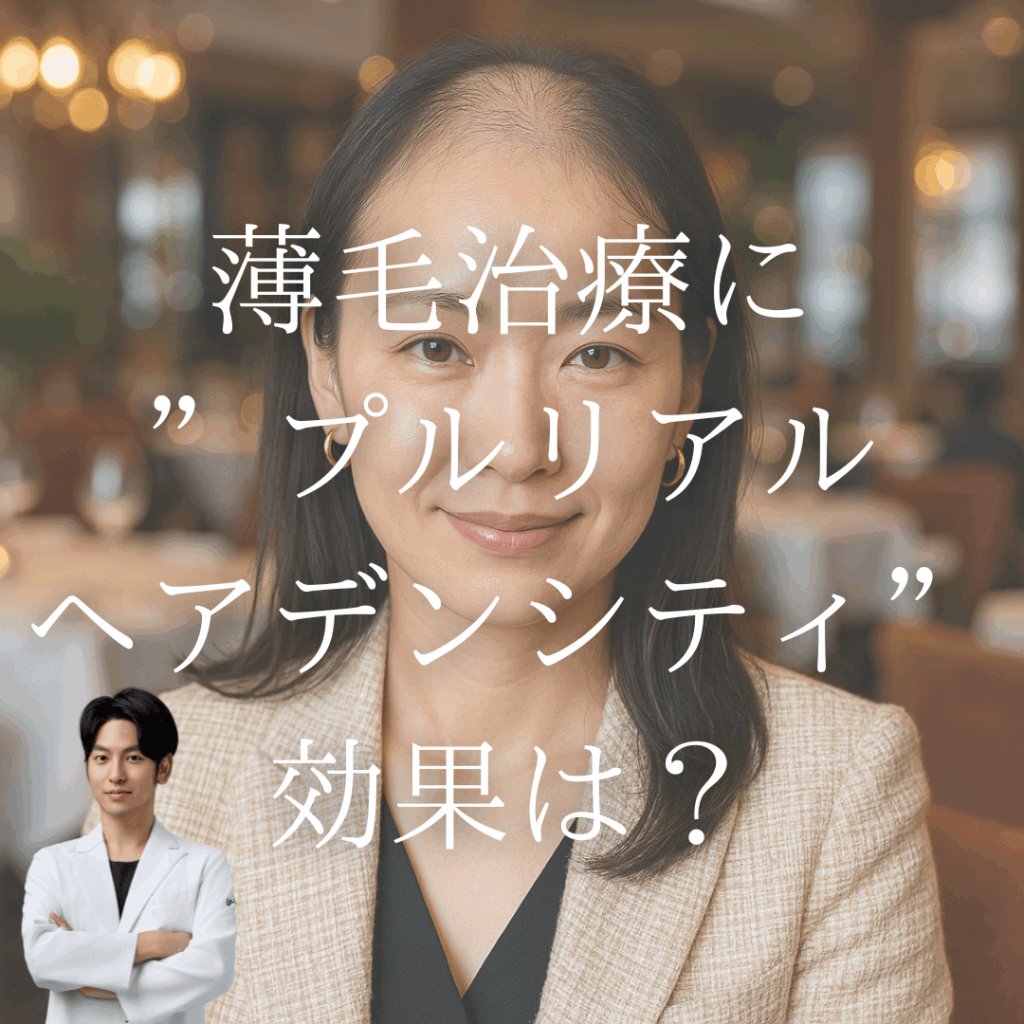 薄毛治療に”プルリアルヘアデンシティ”効果は？