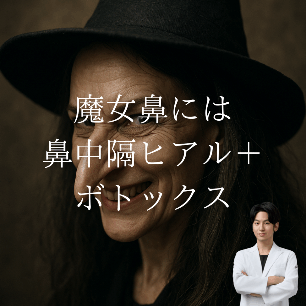 非公開: 魔女鼻には鼻中隔ヒアル＋ボトックス