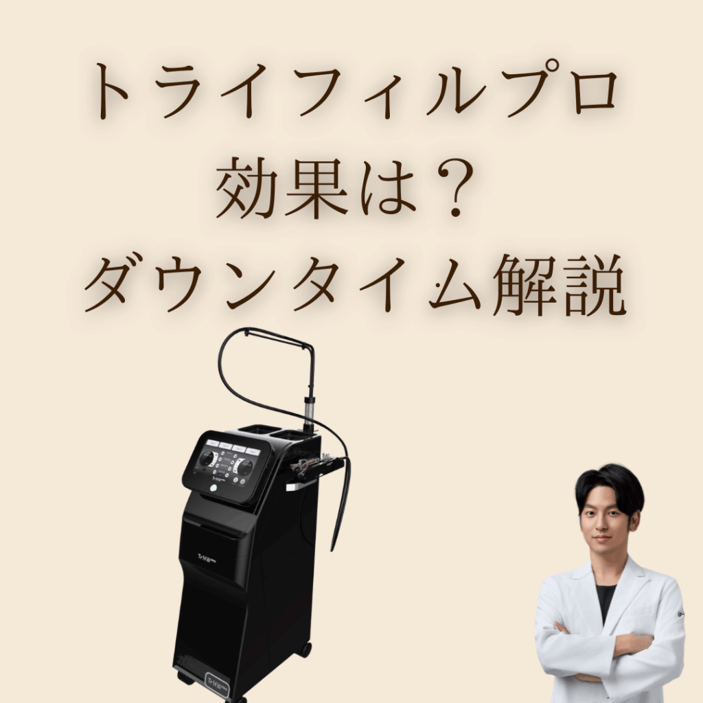 非公開: トライフィルプロの効果は？ダウンタイム解説