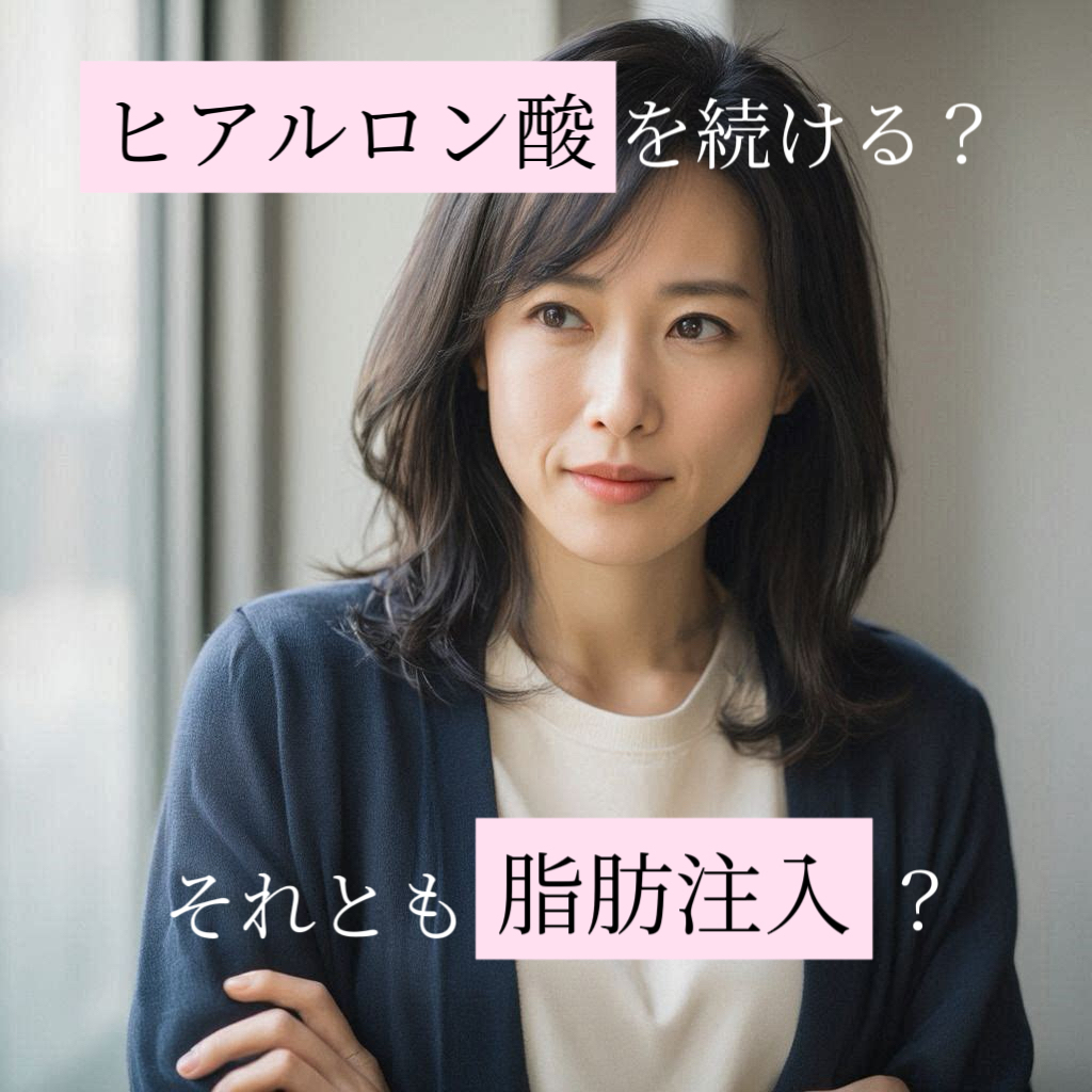 ヒアルロン酸から脂肪注入へー治療フェーズが変わる瞬間を考える