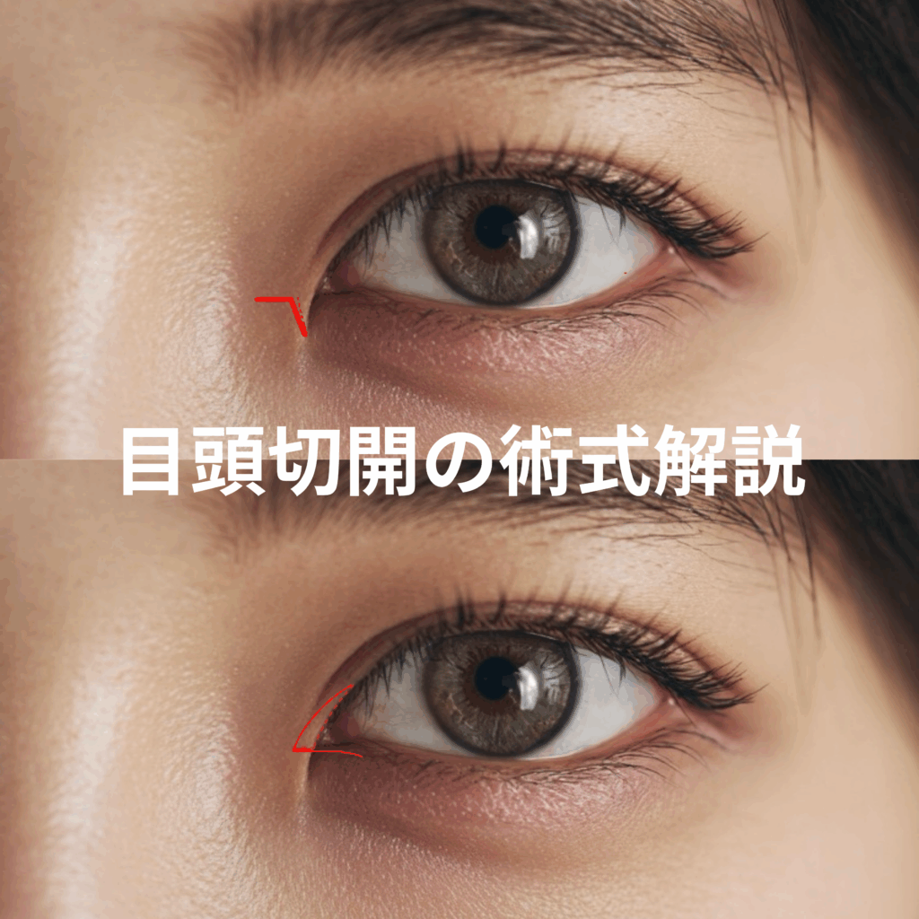 目頭切開とは？－蒙古ひだを解除して印象を整える手術
